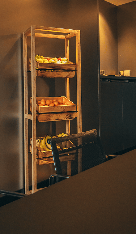 Unsere Obstauslage im Einsatz beim Kunden.